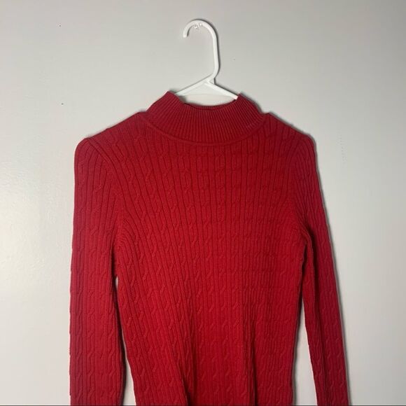 TALBOTS RED SWEATER Small Petite - Picture 2 of 7